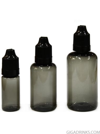 Empty clear PET bottle with dropper - 10, 30 and 50ml