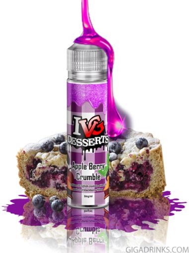 IVG Apple Berry Crumble 50ml 0mg - I VG Shake and Vape