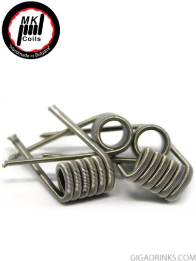 MK Coils Fused Clapton Coil 2x28GA Ni80 ядро/1x36GA Ni80 0.40 Ohm Ni80