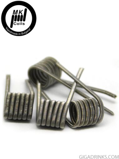 MK Coils Fused Clapton Super Fine MTL 2x26GA/1x38GA Fuse 0.80 Ohm KA