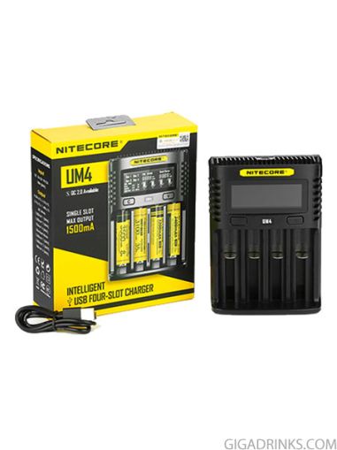 Nitecore UM4 4-slot Quick Charger