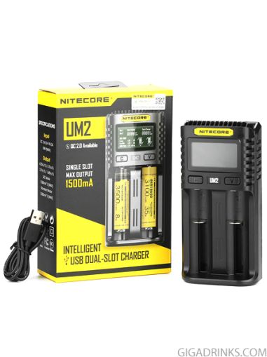 Nitecore UM2 2-slots Quick Charger 