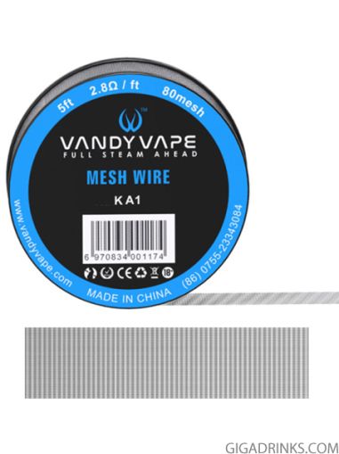 Vandy vape Kanthal Mesh Wire 80mesh 5ft