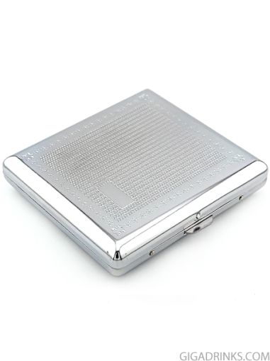 Metal tobacco case for 20 cigarettes 80mm