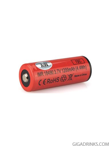 Battery AW 18490 IMR 1200mAh 15C 3.7V 