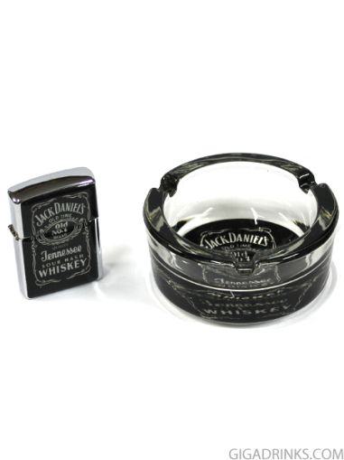 Jack Daniels lighter and ashtray set