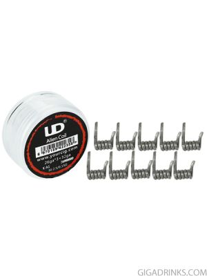 UD Alien Coil (KA1 26GA x 3 + 32GA, ID2.5) 0.15ohm - 10pcs