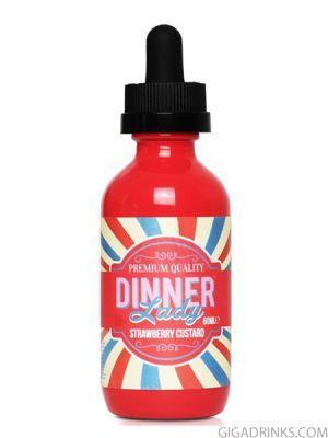 Strawberry Custard 50ml 0mg - Dinner Lady Shake And Vape