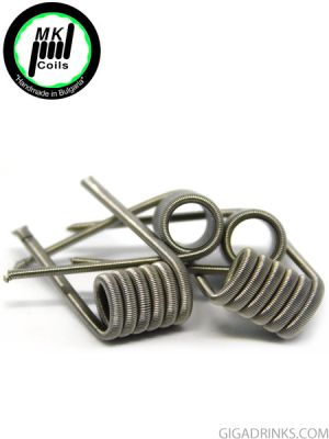 MK Coils Fused Clapton Coil MTL 2x30GA SS316L/1x38GA SS316L 0.50 Ohm SS