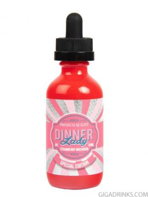 Strawberry Macaroon 50ml 0mg - Dinner Lady Shake And Vape