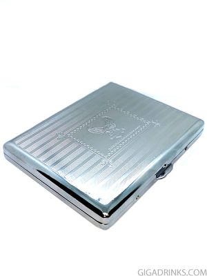 Metal tobacco case for 10 cigarettes