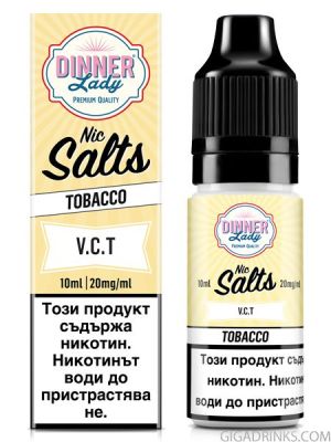 Dinner Lady Vanilla Tobacco Salts 10ml 20mg