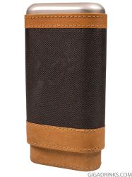 Leather case for 3 cigars