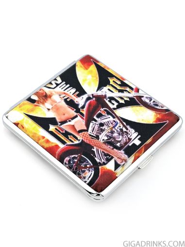 Metal tobacco case 20 cigarettes