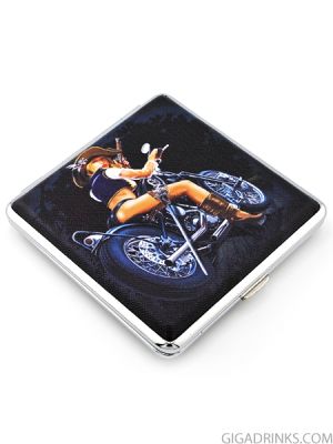 Metal tobacco case 20 cigarettes