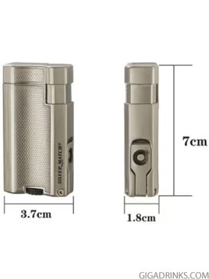 Silver Match London with cigar punch