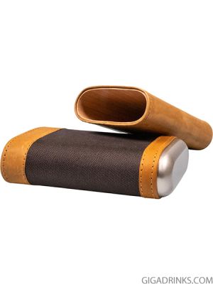 Leather case for 3 cigars